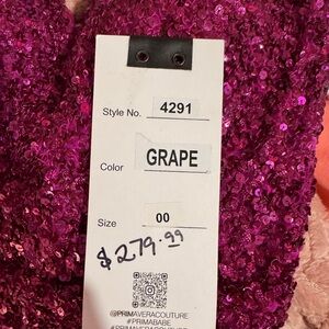 Grape Sequin Dress
